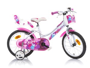 Dětské kolo Dino bikes FAIRY Bílo-růžový potisk 16