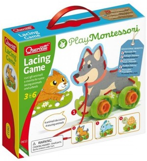 Quercetti 0612 Lacing Game lacing animals & wheels