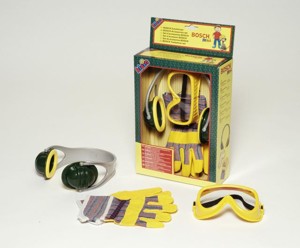 KLEIN - Bosch set - sluchátka,rukavice,brýle