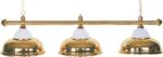 Kulečníková lampa Crown - 3 zlaté širmy 