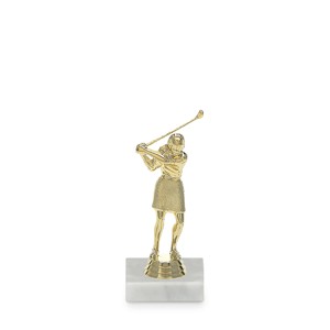 Figurky Golf žena - zlatá
