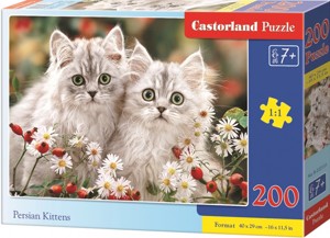 Puzzle Castorland 200 dílků premium - Koťata persk