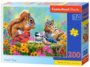 Puzzle Castorland 200 dílků - Veverky