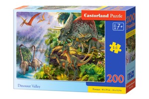 Puzzle Castorland 200 dílků - Údolí dinosaurů