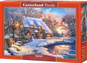 Puzzle Castorland 500 dílků - Chatička v zimě