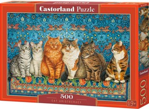 Puzzle Castorland 500 dílků - Kočičí aristokracie
