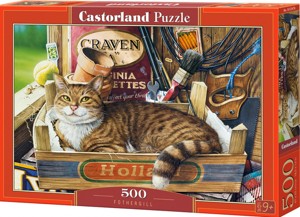 Puzzle CASTORLAND 500 - Kočka v krabici