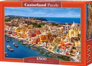 Puzzle Castorland 1500 dílků - Přístav Corricella,