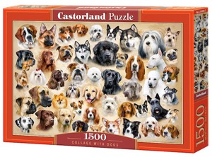 Puzzle Castorland 1500 dílků - Psí koláž