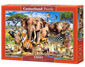 Puzzle Castorland 1500 dílků - Zvířata v savaně