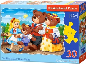Puzzle Castorland 30 dílků - Mášenka a 3 medvědi