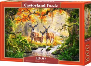Puzzle 1000 - CASTORLAND Srnčí rodinka