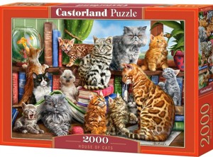 Puzzle 2000 - CASTORLAND Kočičí dům