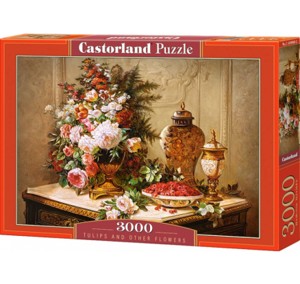 Puzzle 3000 - CASTORLAND Tulipány a jiné květiny