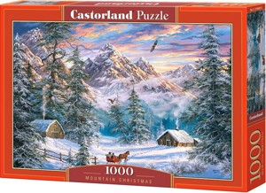 Puzzle 1000 - CASTORLAND Vánoční hory