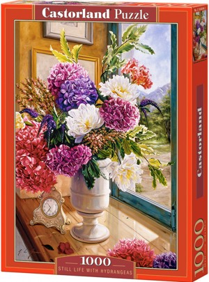 Puzzle 1000 - CASTORLAND Zátiší s kyticí hortenzii