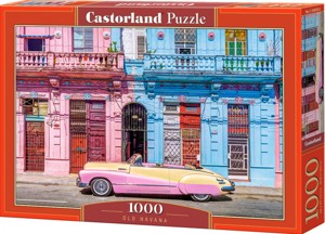 Puzzle Castorland 1000 dílků - Stará Havana - růžo