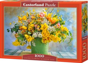 Puzzle 1000 - CASTORLAND Žluté květiny v zeleném 