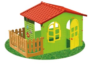 Dětský zahradní domek s plotem velký