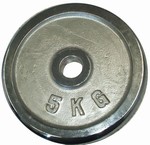 Chromový kotouč (závaží) na činky 5kg - 25mm