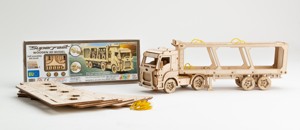 3D dřevěné puzzle - Car carrier truck 182 dílů