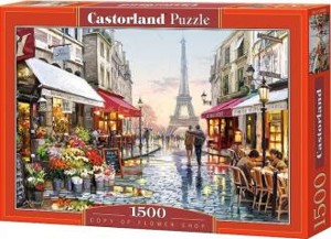 Puzzle Castorland 1500 dílků - Eiffelovka -Flower 
