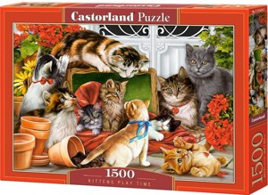 Puzzle 1500 - CASTORLAND Čas kočičích her