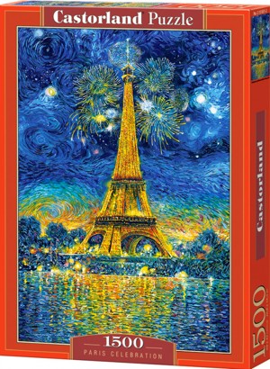 Puzzle 1500 - CASTORLAND Malovaná Paříž