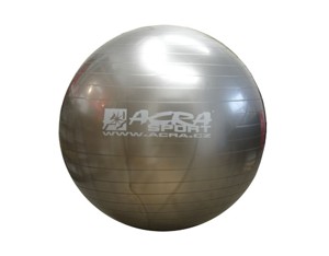 ACRA Gymnastický míč 650mm stříbrný