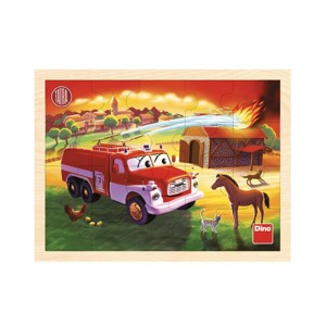 PUZZLE Tatra hasiči 20 dílků - dřevěné puzzle