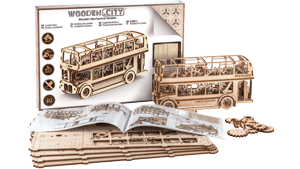 3D mechanické puzzle -Londýnský autobus, 216 dílů