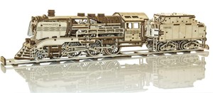3D Dřevěný vlak s tendrem 56x11x12 cm NOVINKA