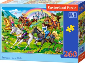 Puzzle CASTORLAND 260 dílků- Princezny na vyjížďce